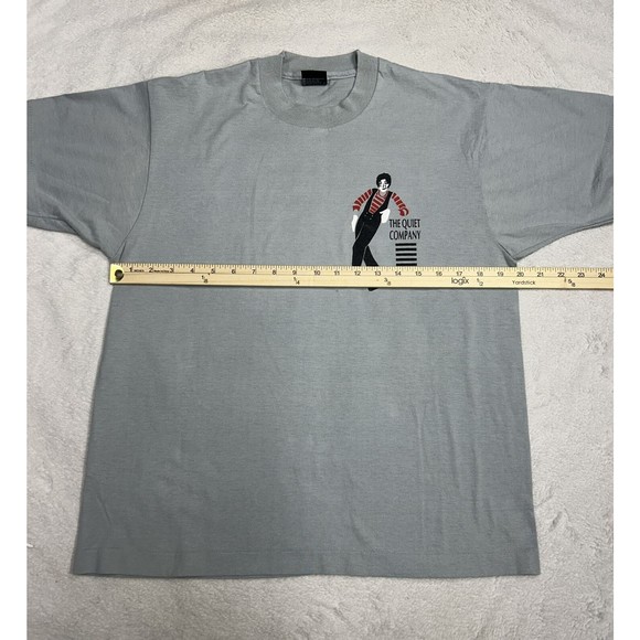 Vtg 90s The Quiet Company Miming  Mime Single Stitch Graphic T-Shirt Size Large - Picture 7 of 10
